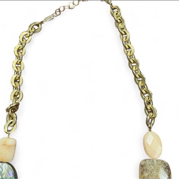 A.V. Max Gold and Multicolored Stone Necklace - Picture 2 of 5